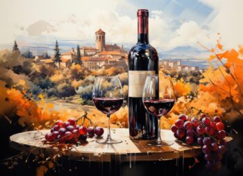 ai generated, cheese platter, wine tasting, wine bottles, glasses, cheese, wooden table, grapes, wine festival, wine barrels, ambience, alcohol, bottles, drink, food, background